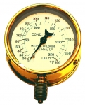 An Old Brass Methyl Chloride Pressure Gauge by Hall from...