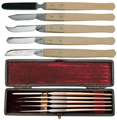 Set of Surgical Orthopedic Instruments by J Gray & Sons Sheffield - click to enlarge.