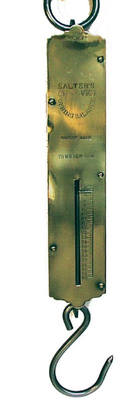 Linear Spring Scale Balance by Salter, England. - click to enlarge.