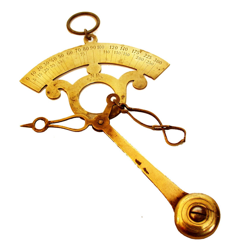 19th Century Self-indicating Pendulum-Lever Scale Made in France, - click to enlarge.