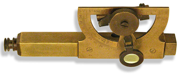 Abney Level Clinometer For Rapid Calculation Of Object Height by Stanley, London. - click to enlarge.