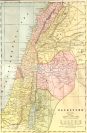 Map of the Holy Land Palestine 1888 With the Borders of...
