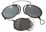 19th Century Steel Folding Pince-Nez Spectacles with Gray...