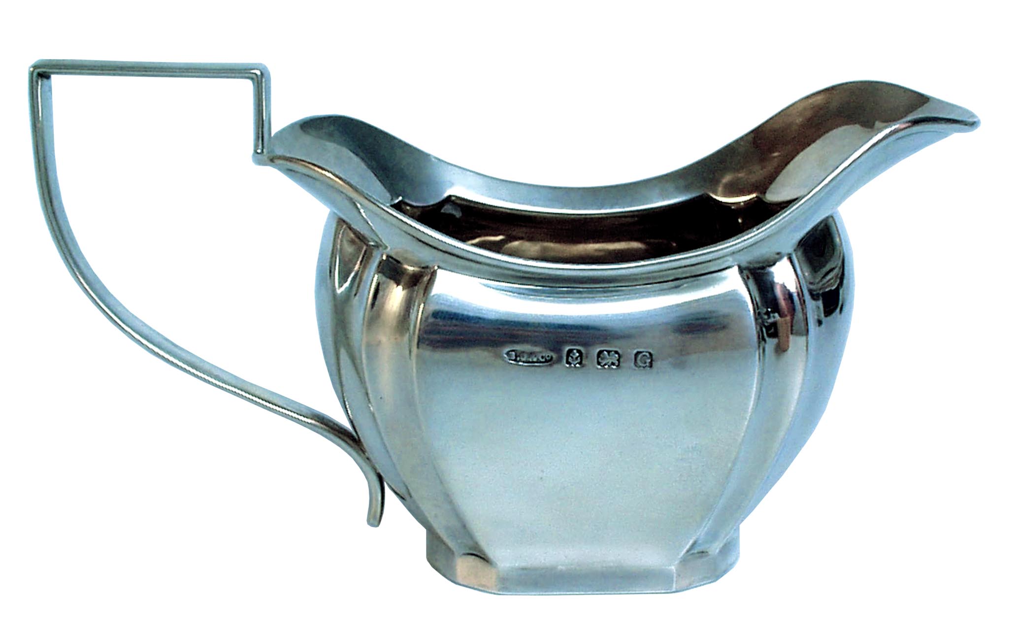 Silver Cream Jug  English Art Deco1931 - click to enlarge.