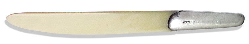Silver and Ivory Letter Opener by Mordan1909 - click to enlarge.