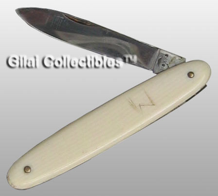 Folding Penknife Ivory Cased French - click to enlarge.