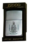 Zippo Lighter with English Royal Marines Insignia