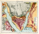 Geological Map of the Sinai Peninsula by John Murray 1883.
