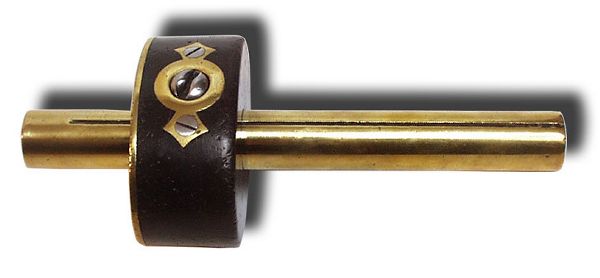 Brass and Ebony Mortise Gauge - click to enlarge.