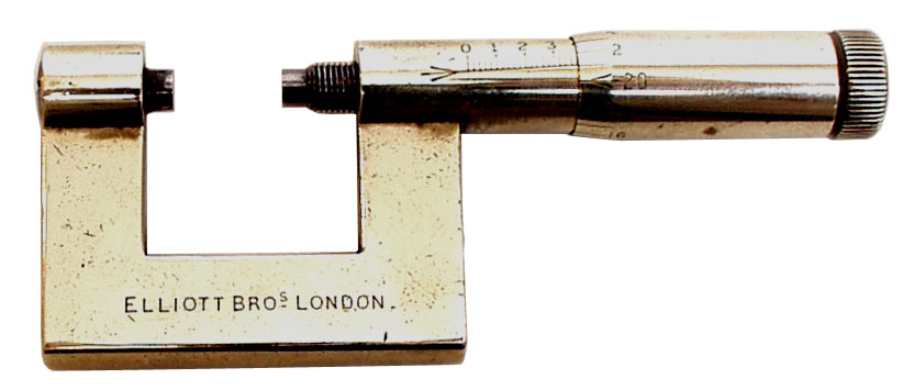Micrometer By Elliot Bros - click to enlarge.