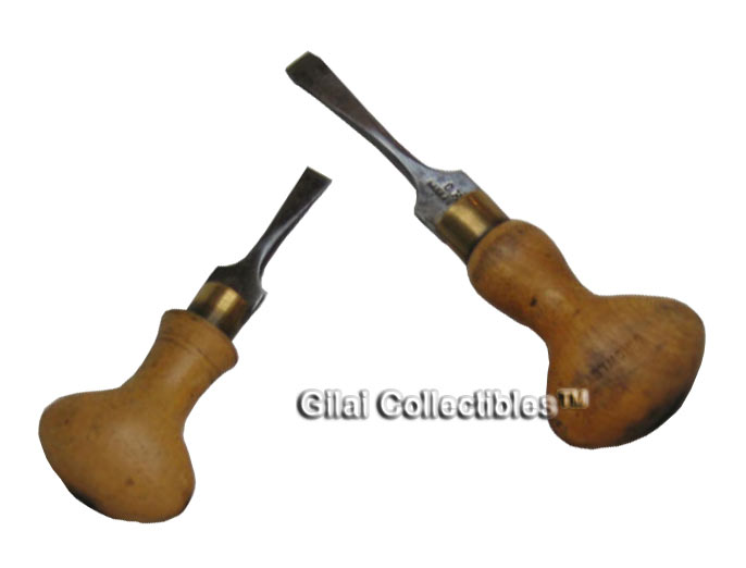 Two Small Birch Handled Screwdrivers - click to enlarge.