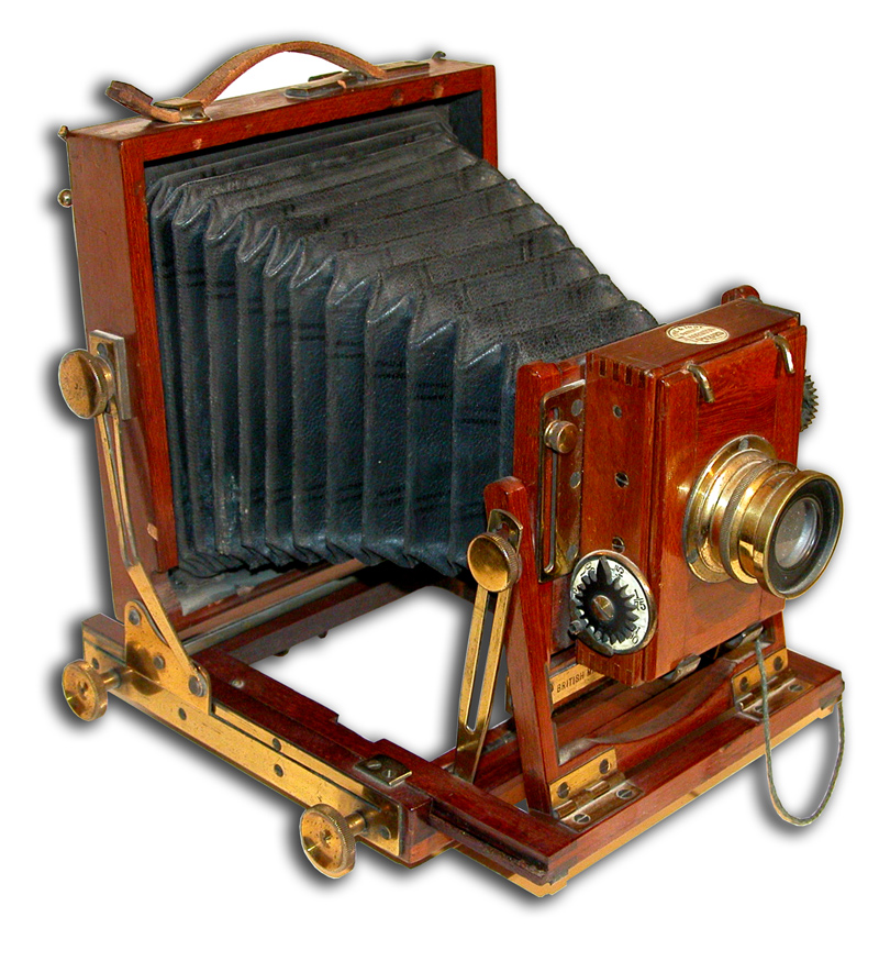 Thornton Picard Imperial Field Camera with Mahogany Body. - click to enlarge.