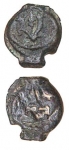 Prutah coin of Mattathias Antigonus 37-40 BCE.