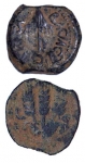 Prutah of Agrippa I - click to enlarge.
