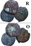 Prutot (lot of 3 coins) of Procurator Marcus Ambibulus