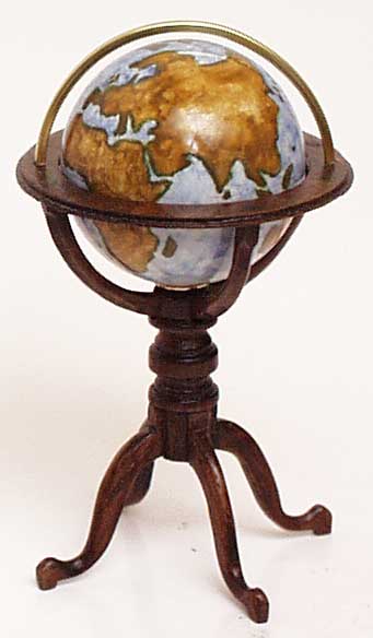 Miniature Terrestrial Globe - click to enlarge.